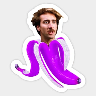 Nicholas cage banana Sticker